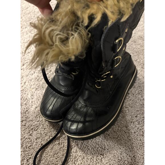 Sorel Tofino Canvas Waterproof Boots Faux Fur Womens Size 8
Black NL1779-010 - Picture 2 of 5
